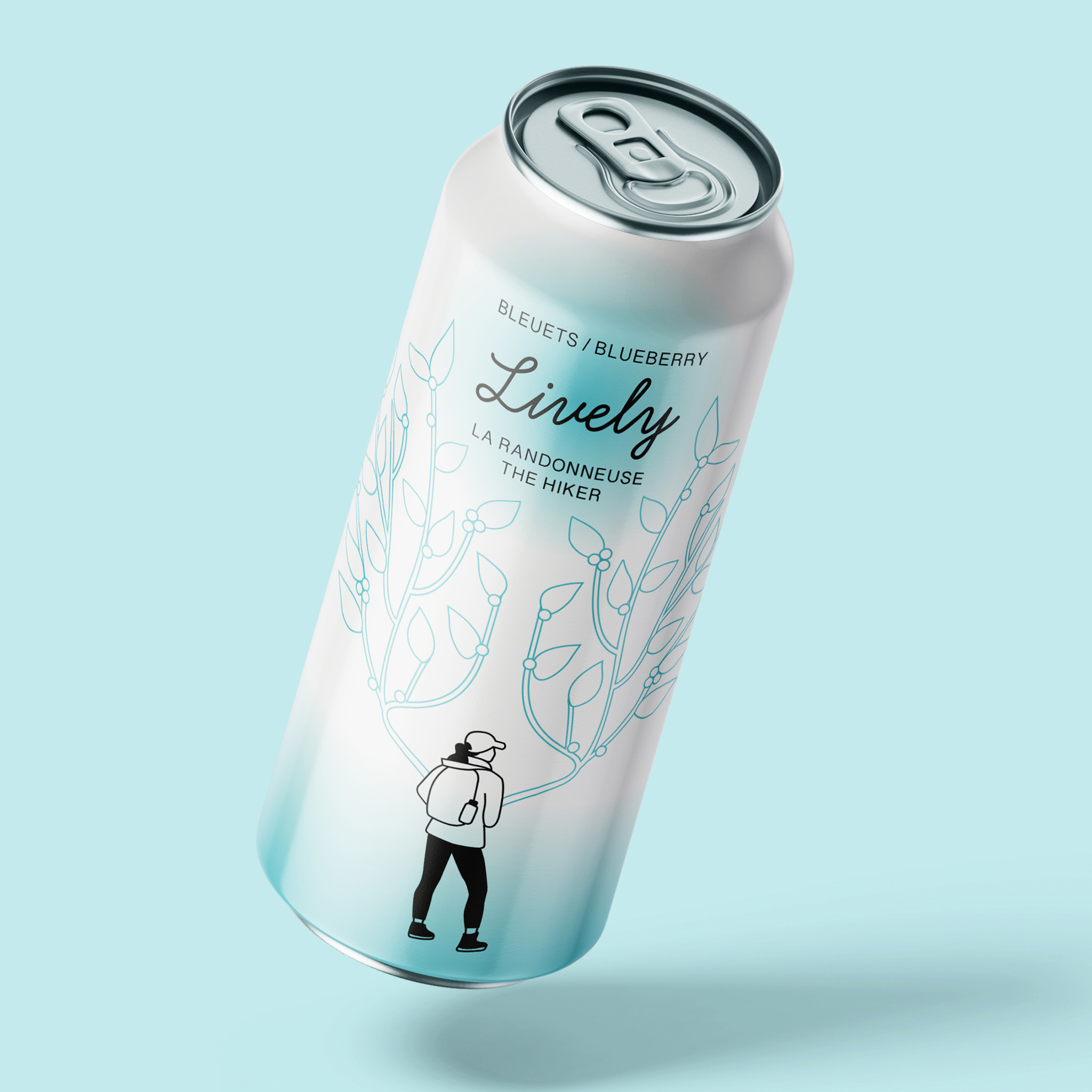 Mockup of packaging design for an imagined all-natural energy drink. This image is an example of a goal, more precisely, of what I would like to create in my career.